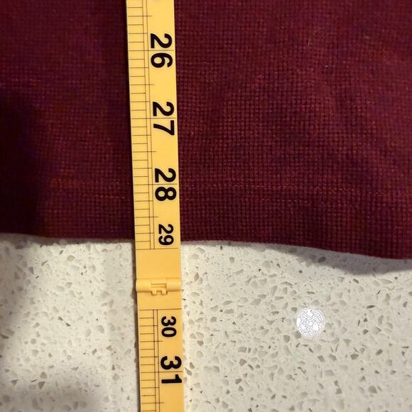 L.L. Bean Men Thermal Henley Long Sleeve Shirt Burgundy Large Traditional Fit - Picture 7 of 7